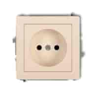 KARLIK DECO BEŻ 1DGP-1p gniazdo x1 b/u