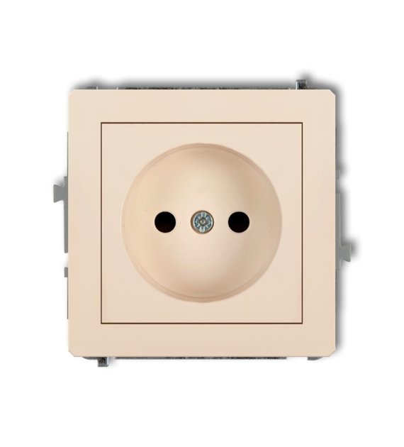 KARLIK DECO BEŻ 1DGP-1p gniazdo x1 b/u