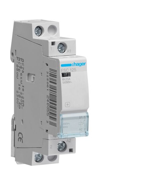 HAGER ESC125 stycznik 25A 1NO 230V