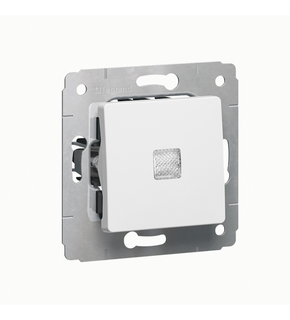 LEGRAND CARIVA BIAŁY przycisk z podś. 6A 250V