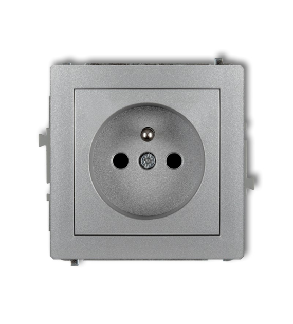 KARLIK DECO SREBRNY 7DGP-1zp gniazdo x1 z/u