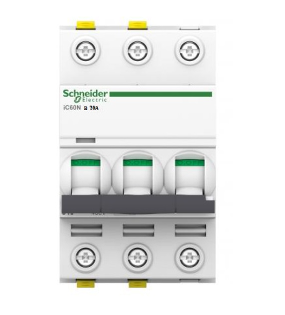 SCHNEIDER ACTI9 iC60N-B20-3 wyłącznik nadprądowy