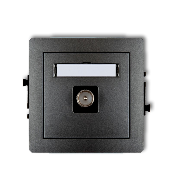 KARLIK DECO GRAFIT 11DGTV-1 gniazdo TV x1