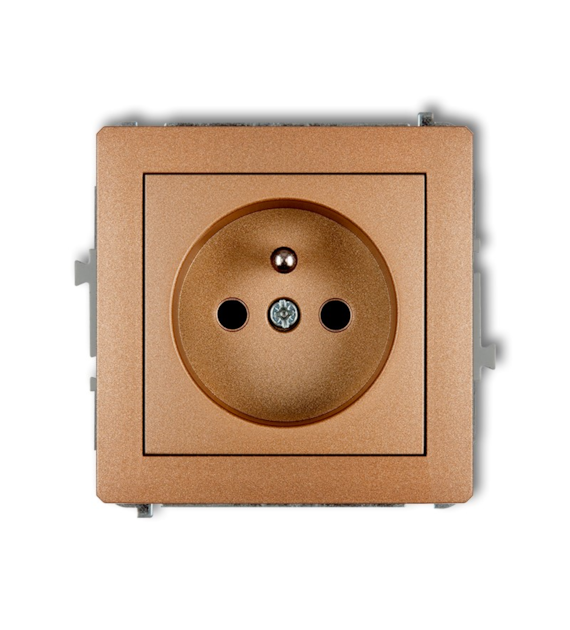 KARLIK DECO ZŁOTY 8DGP-1zp gniazdo x1 z/u