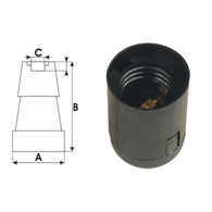 PAWBOL oprawka termoplastyczna E27-6 czarna