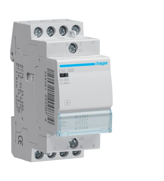 HAGER ESC425 stycznik 25A 4NO 230V