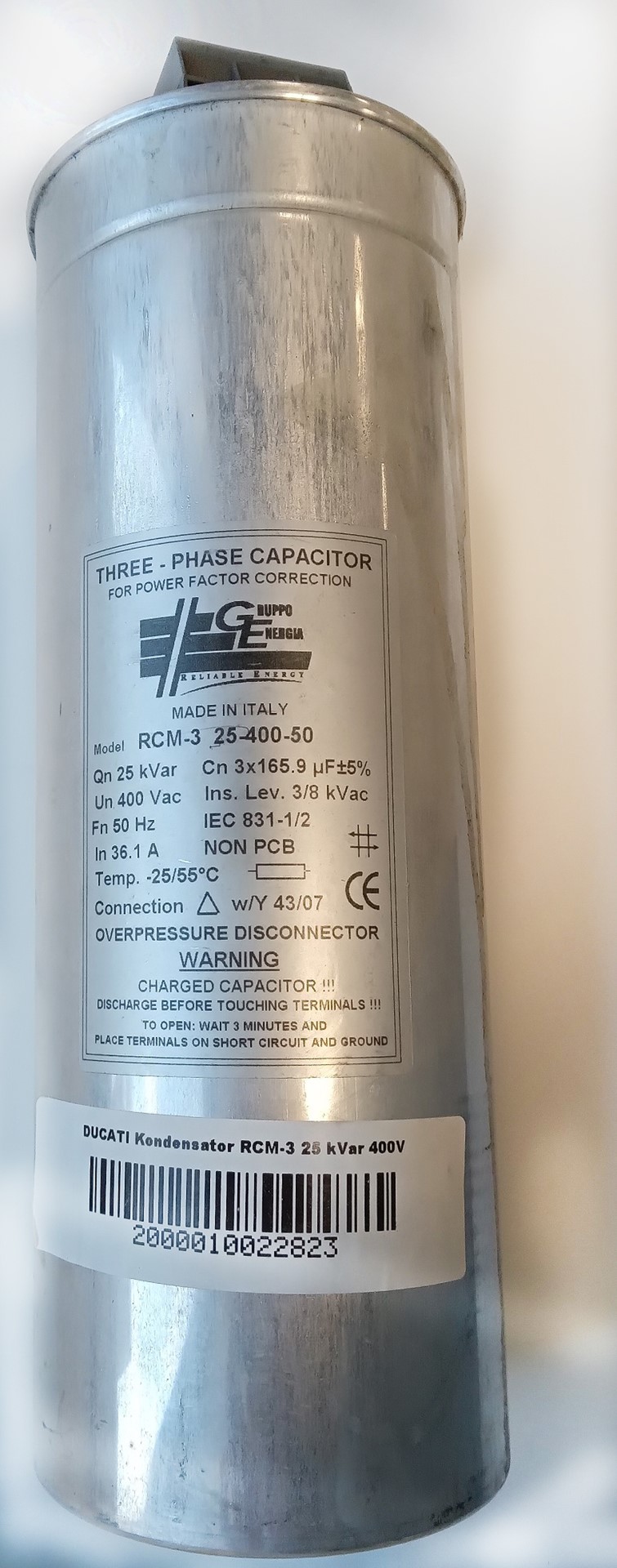 GRUPPOENERGIA RCM-3 25-400 kondensator 25 kVar