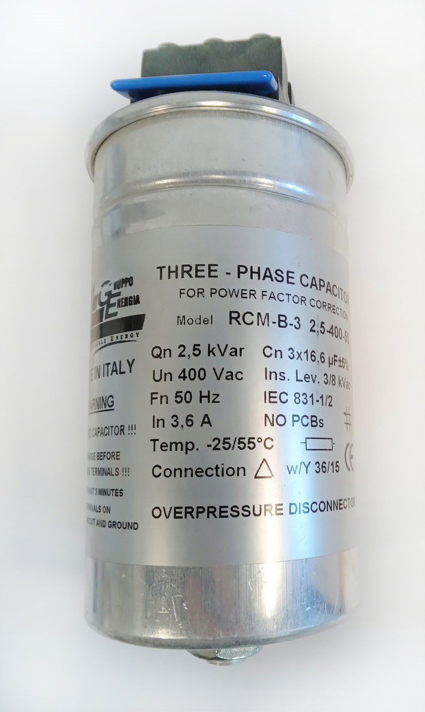 GRUPPOENERGIA RCM-B-3 2,5-400 kondensator 2,5kVar