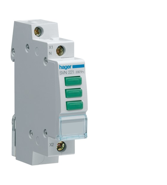 HAGER SVN221 lampka sygnalizacyjna LED 3xZIELONA