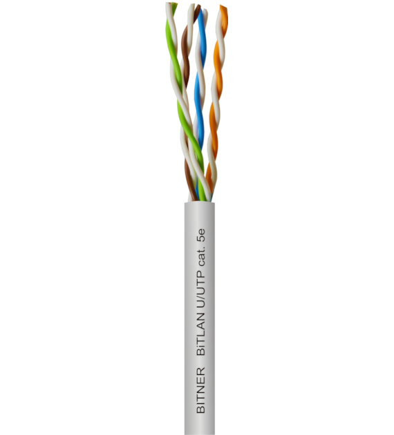 BITNER przewód U/UTP 4x2x24AWG (0,5) cat.5e 305m