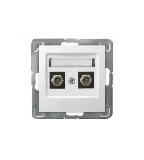 OSPEL IMPRESJA BIAŁY GPA-2YF/m/00 gniazdo x2 anten