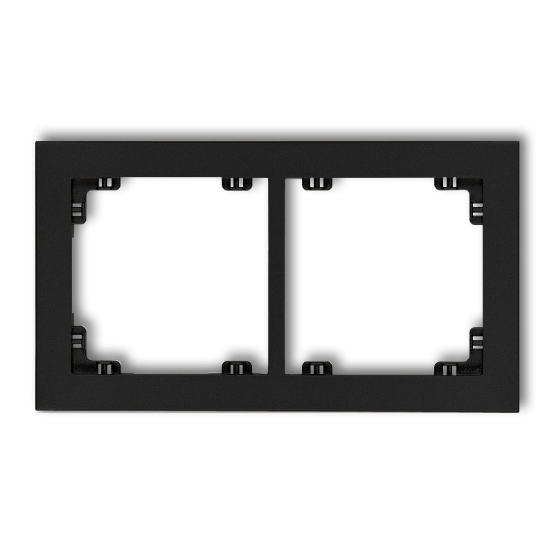 KARLIK DECO CZARNY 12DR-2 ramka x2