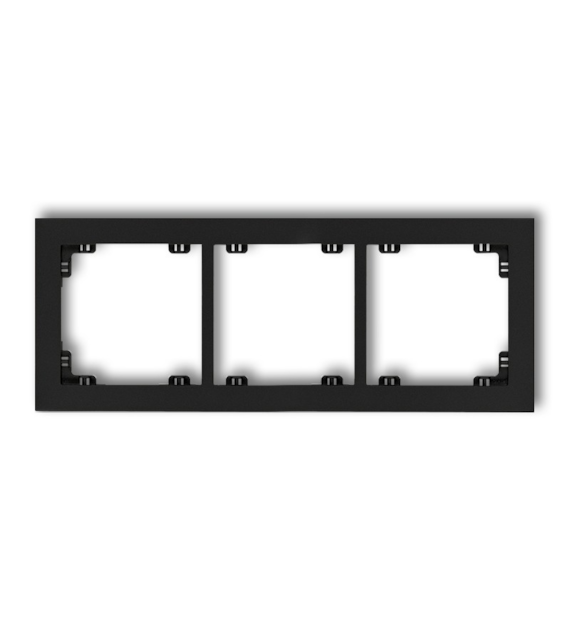 KARLIK DECO CZARNY 12DR-3 ramka x3