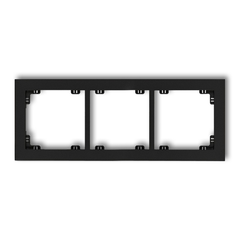 KARLIK DECO CZARNY 12DR-3 ramka x3