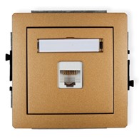 KARLIK DECO ZŁOTY 8DGK-1 gniazdo RJ45 x1