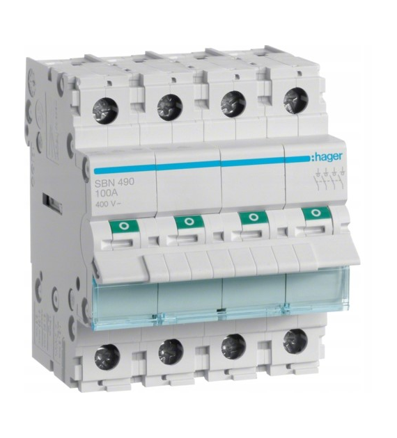 HAGER SBN490 rozłącznik izolacyjny 4P 100A 400V AC