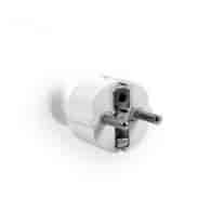 ELGOTECH WT-30 wtyczka prosta z/u BIAŁY