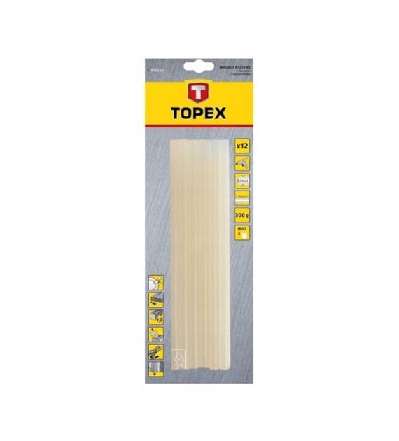 TOPEX 42E113 wkłady klejowe 11mm 250mm 12szt