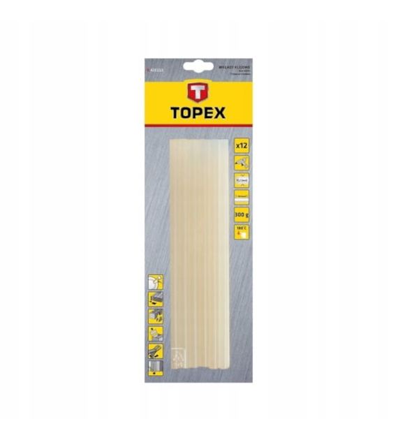 TOPEX 42E113 wkłady klejowe 11mm 250mm 12szt