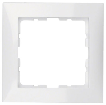 HAGER BERKER B.KWADRAT BIAŁY ramka x1