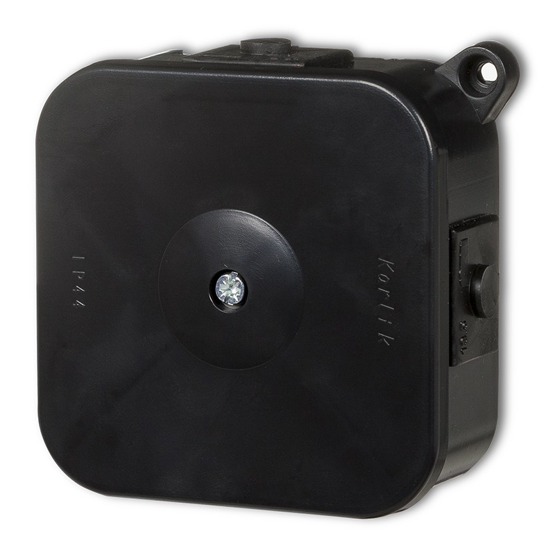 KARLIK PUSZKA CZARNY 12PHS-2 n/t bez złączek 80x80