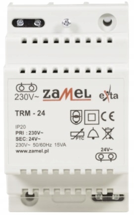 ZAMEL EXTA TRM-24 transformator 230/24V AC