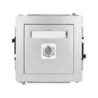 KARLIK DECO SREBRNY 7DGF-1 gniazdo antenowe x1