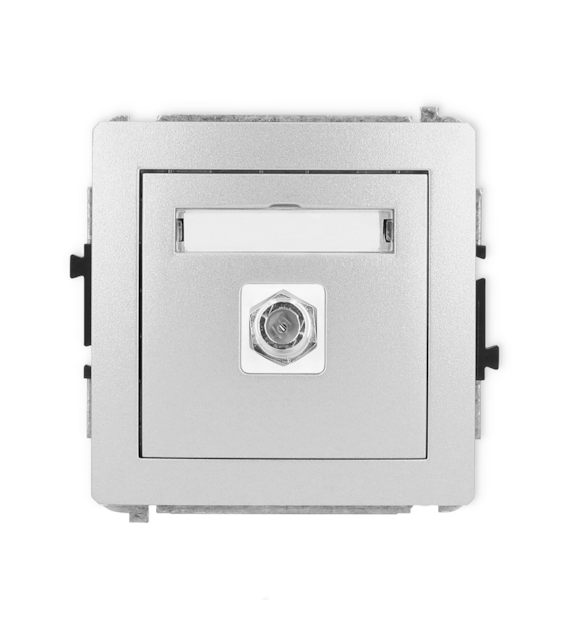 KARLIK DECO SREBRNY 7DGF-1 gniazdo antenowe x1