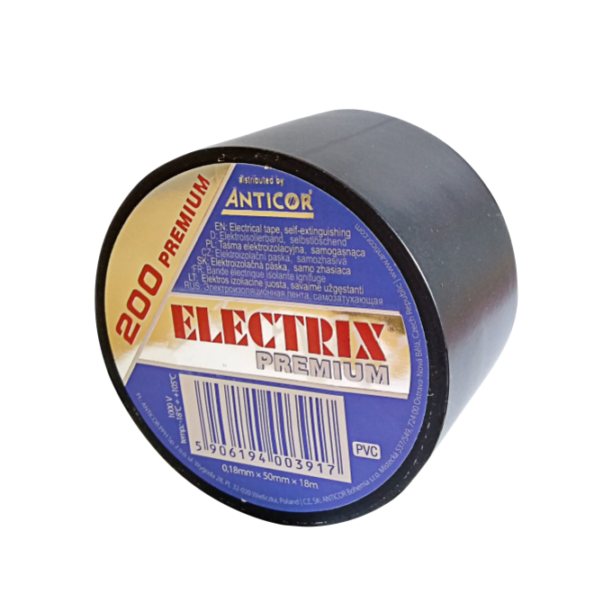 ANTICOR 200 PREMIUM taśma 50mmx18mb 1szt CZARNY