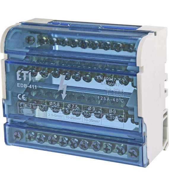 ETI EDB-411 blok rozdzielczy 4P 125A