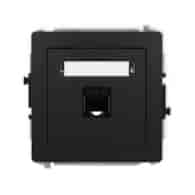 KARLIK DECO CZARNY 12DGK-1 gniazdo x1 RJ45 5e