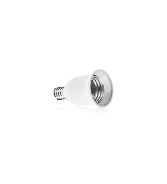 LEDPOL ORO14001 adapter E14/E27 BIAŁY