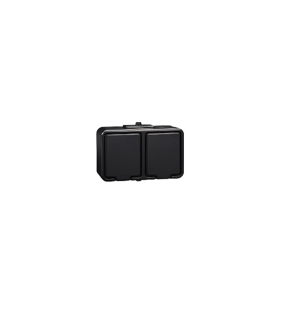 SCHNEIDER CEDAR CZARNY NT230H05 gniazdo x2