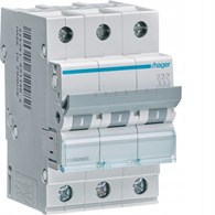 HAGER MCN306E wyłącznik nadprądowy 3P C6A 6kA AC
