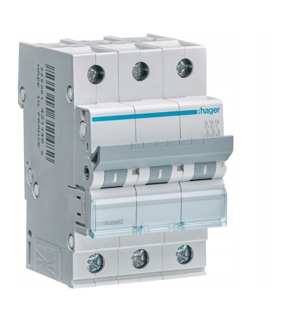 HAGER MCN306E wyłącznik nadprądowy 3P C6A 6kA AC