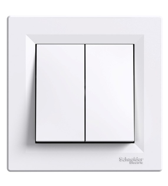 SCHNEIDER ASFORA BIAŁY łącznik x2 schodowy