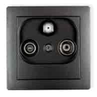 KARLIK DECO GRAFIT 11DGST gniazdo RTV-SAT