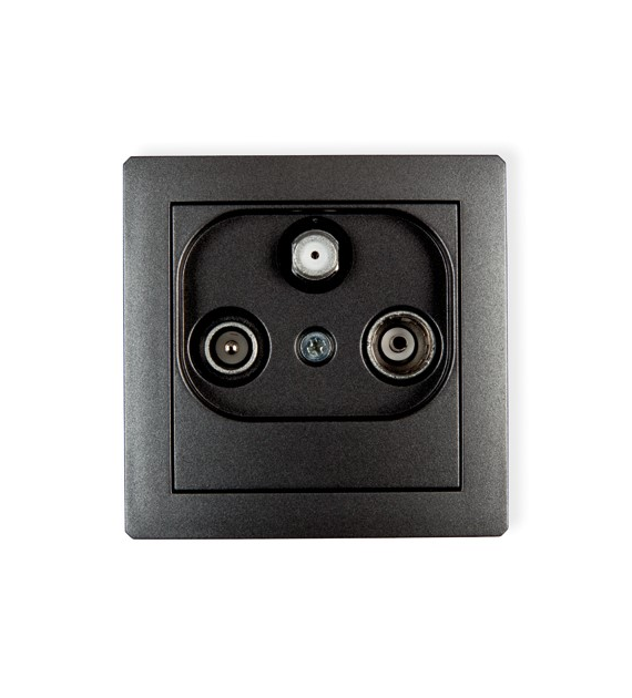 KARLIK DECO GRAFIT 11DGST gniazdo RTV-SAT