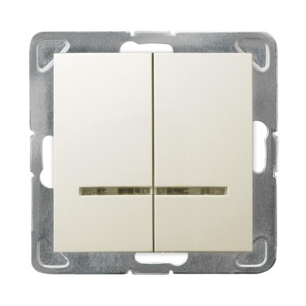 OSPEL IMPRESJA ECRU ŁP-2YS/m/27 łącznik świeczniko