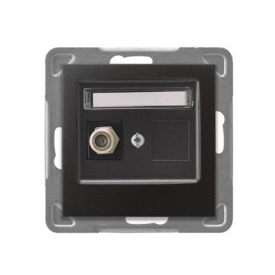 OSPEL IMPRESJA ANTRACYT GPA-1YF/m/50 gniazdo anten