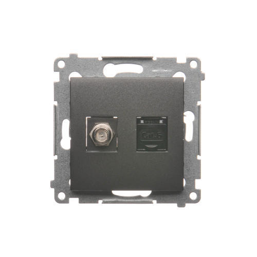 SIMON 54 ANTRACYT DASFRJ45.01/48 gniazdo ant RJ45