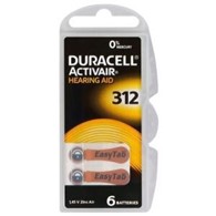 DURACELL DA312 bateria do aparatów słuchowych 6szt