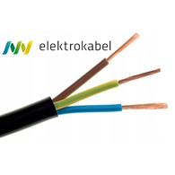 ELEKTROKABEL przewód OWżo 3x4 H05RR-F 100m