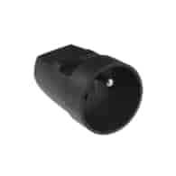ELGOTECH G-10-2 gniazdo przenośne 1G+Uz CZARNY
