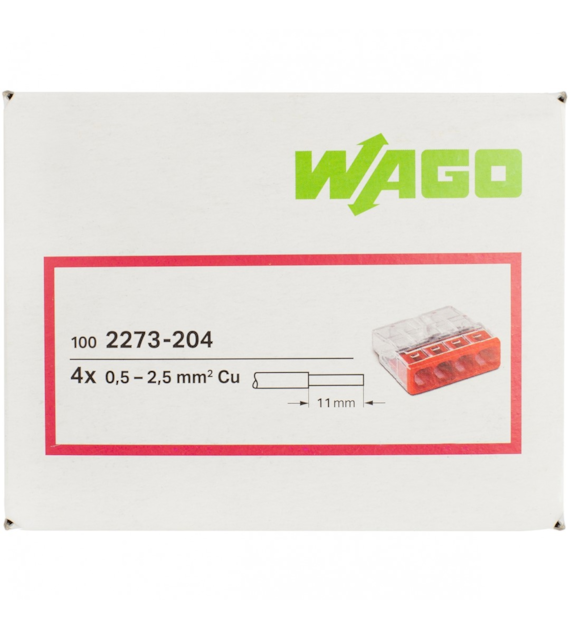 WAGO 2273-204 złączka 4x2,5 op. 100szt