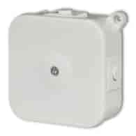 KARLIK PUSZKA BIAŁY PHS-1 n/t ze złączkami 80x80mm