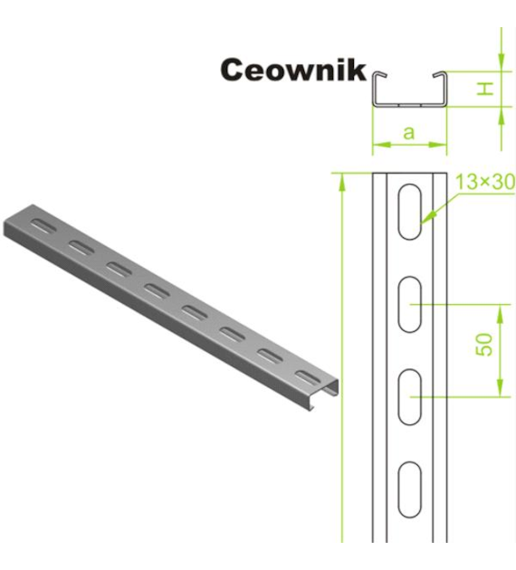 BAKS M CWD40H40/3 ceownik wzmocniony 3m