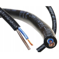 ELEKTROKABEL przewód OW 2x1,5 H05RR-F 100m