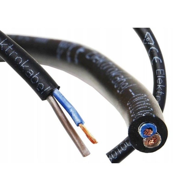 ELEKTROKABEL przewód OW 2x1,5 H05RR-F 100m