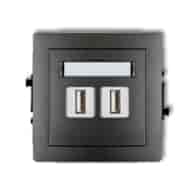 KARLIK DECO GRAFIT 11DGUSB-2 gniazdo USB x2